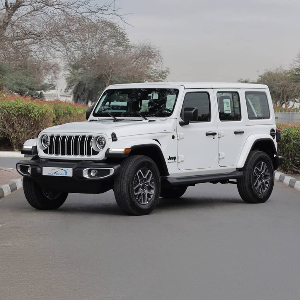 2025 WRANGLER UNLIMITED SAHARA Brgiht White Black Interior (Winter Package)