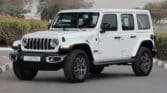 2025 WRANGLER UNLIMITED SAHARA Brgiht White Black Interior (Winter Package)